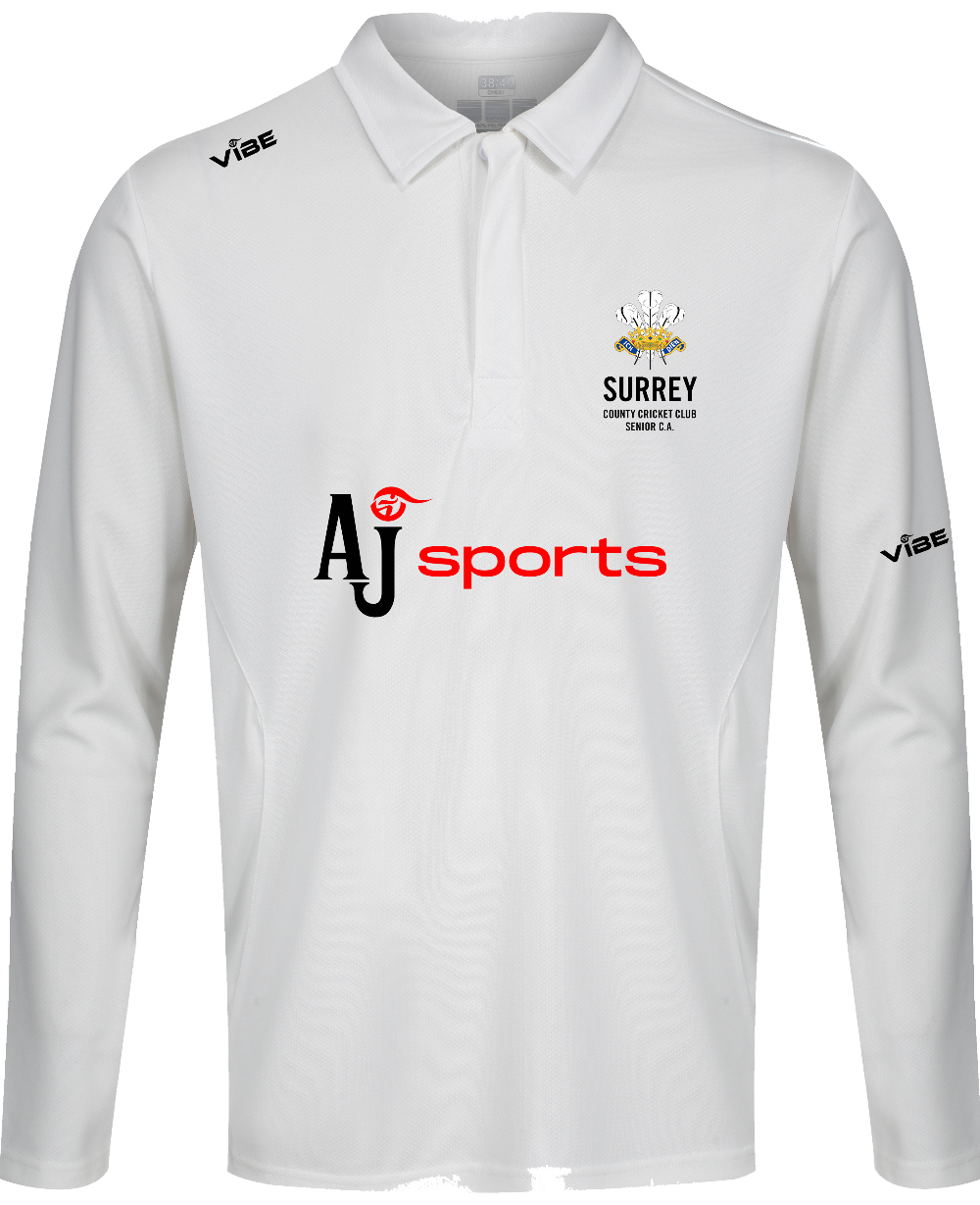 SSCA Radial Long Sleeve Cricket Shirt Ivory