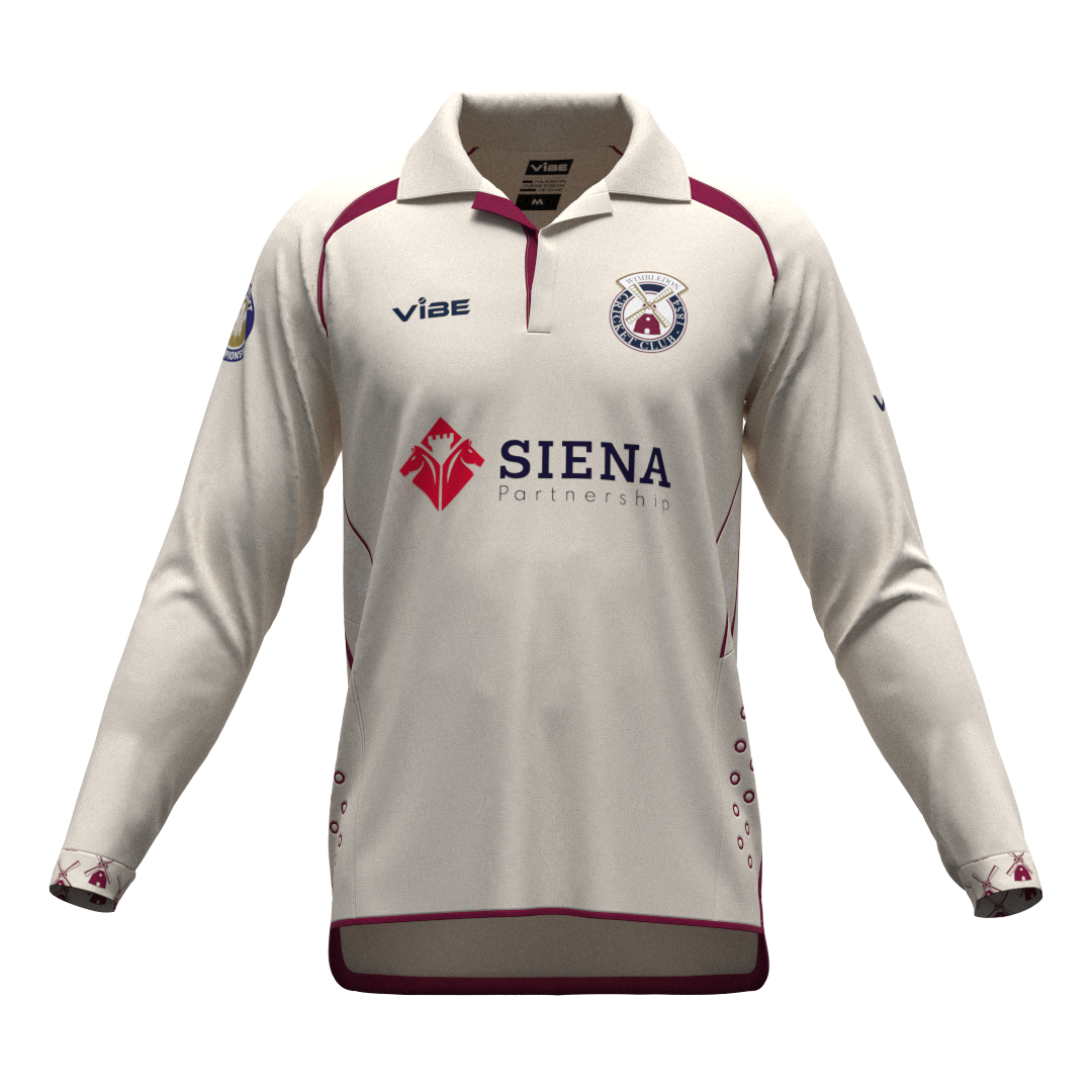 Wimbledon CC White Match Day Shirt (Long Sleeves)