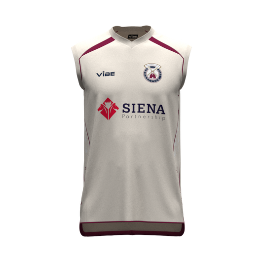 Wimbledon CC White Match Day Slipover