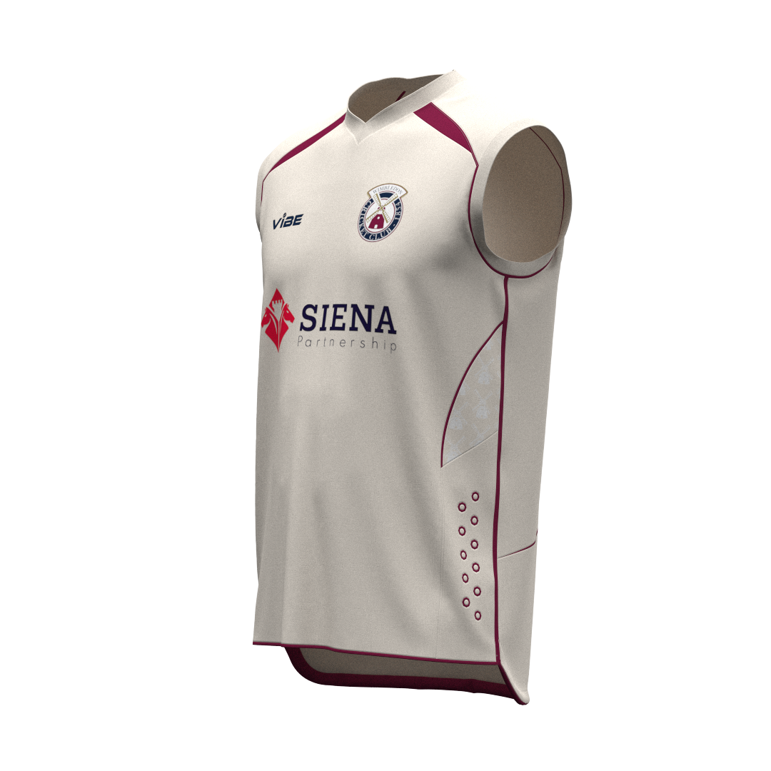 Wimbledon CC White Match Day Slipover