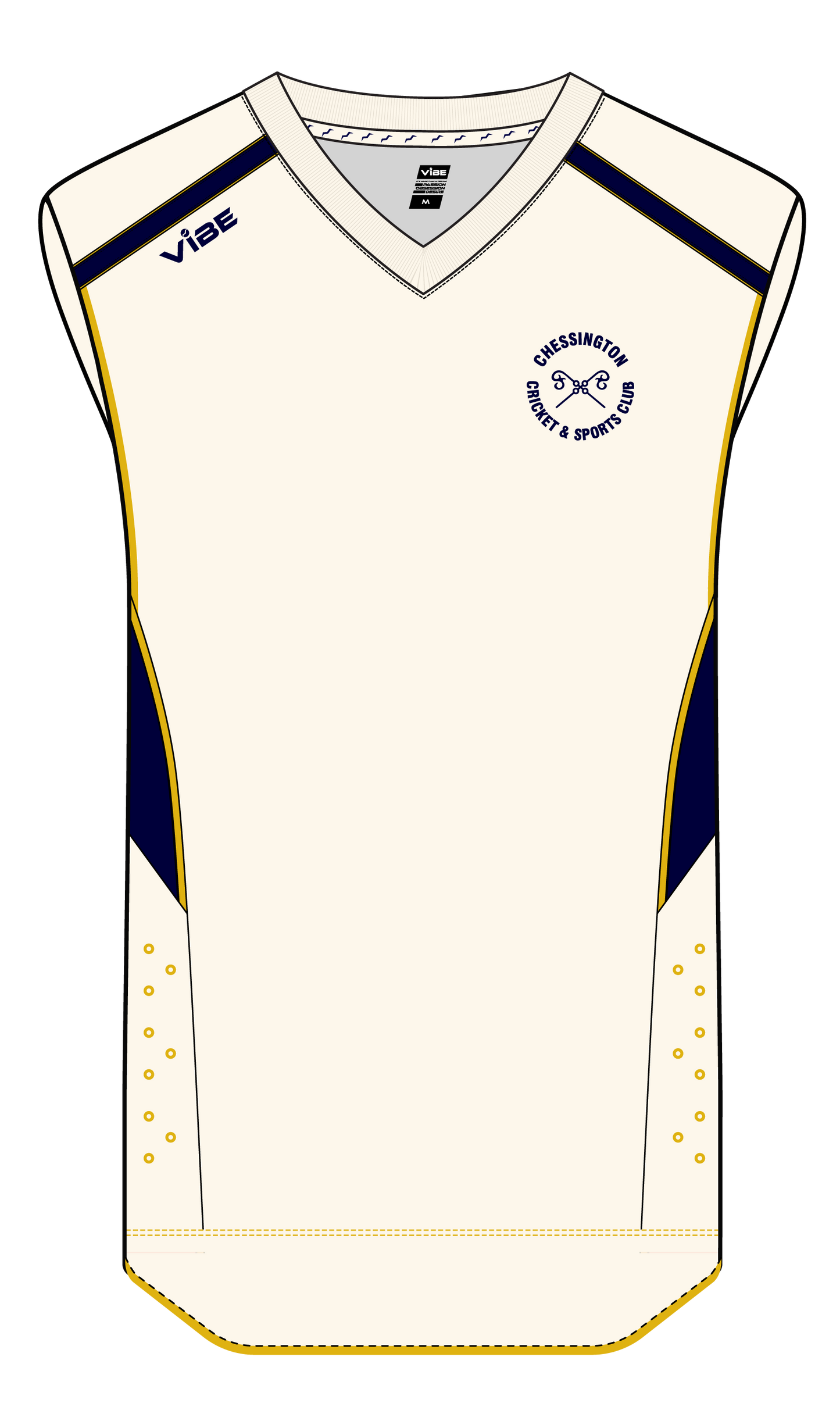 Chessington CC White Playing Slipover Senior