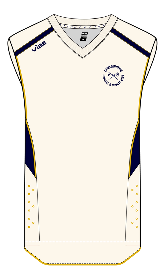 Chessington CC White Playing Slipover Senior