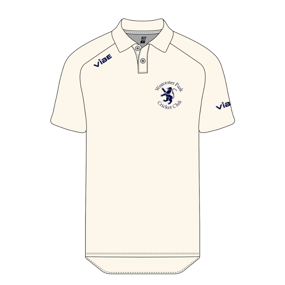 Worcester Park CC White playing Shirt S/S Senior